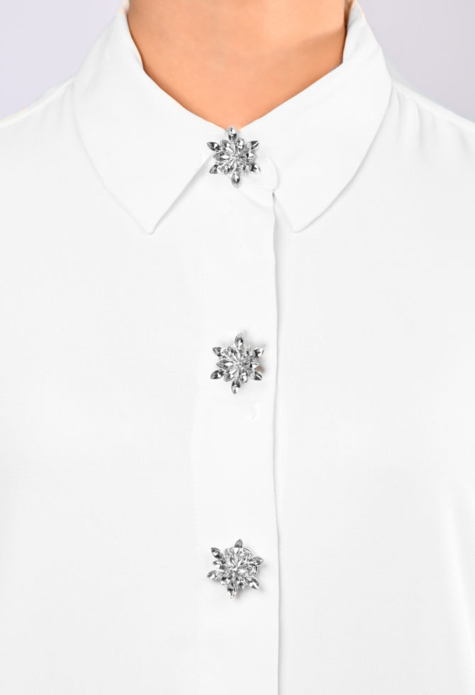 Snowflake shaped button jewelry, button cover by avrel.